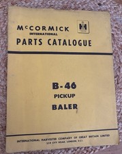 McCormick B-46 Pickup Baler Parts Catalogue