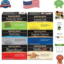 Mixed Black Tea - 120 Individually Wrapped Tea Bags, 6 Unique Flavors