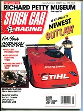 Stock Car Racing 6/1990-Richard Petty Museum-Dan Simkins-Jerico-Fred Hall-VG