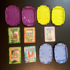 Vintage Digimon Digivice cases 5 Metal Trading Cards Taco Bell 2000