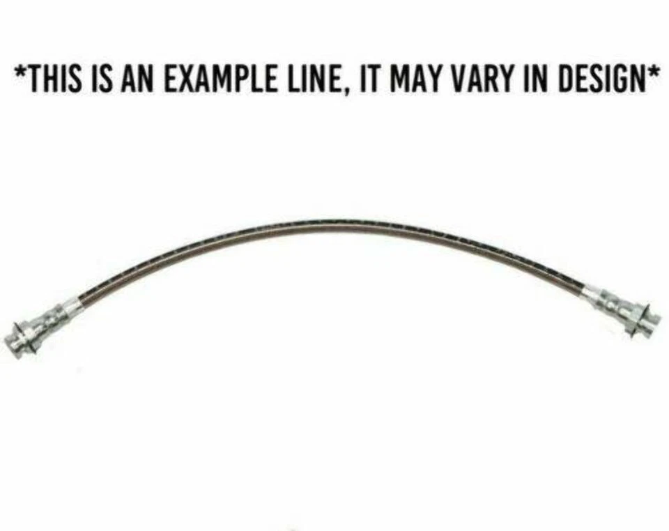 Mangueira de freio compatível com Chevrolet Corvette 1953-1962 traseira-HSP1034SS - Imagem 2 de 2