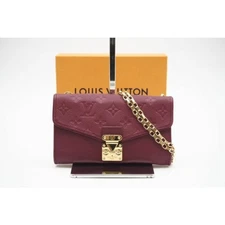 Returns accepted within 3 days Louis Vuitton Monogram Empreinte Pochette Saint G