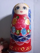 Hand Painted Nesting Dolls Set Of Four VTG 