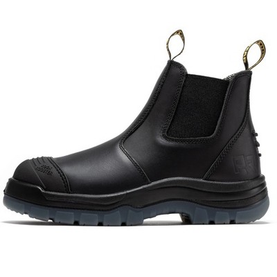 ROCKROOSTER Wide Work Boots 6 inch Steel Toe, Slip On Safety TPU Outsole Shoes