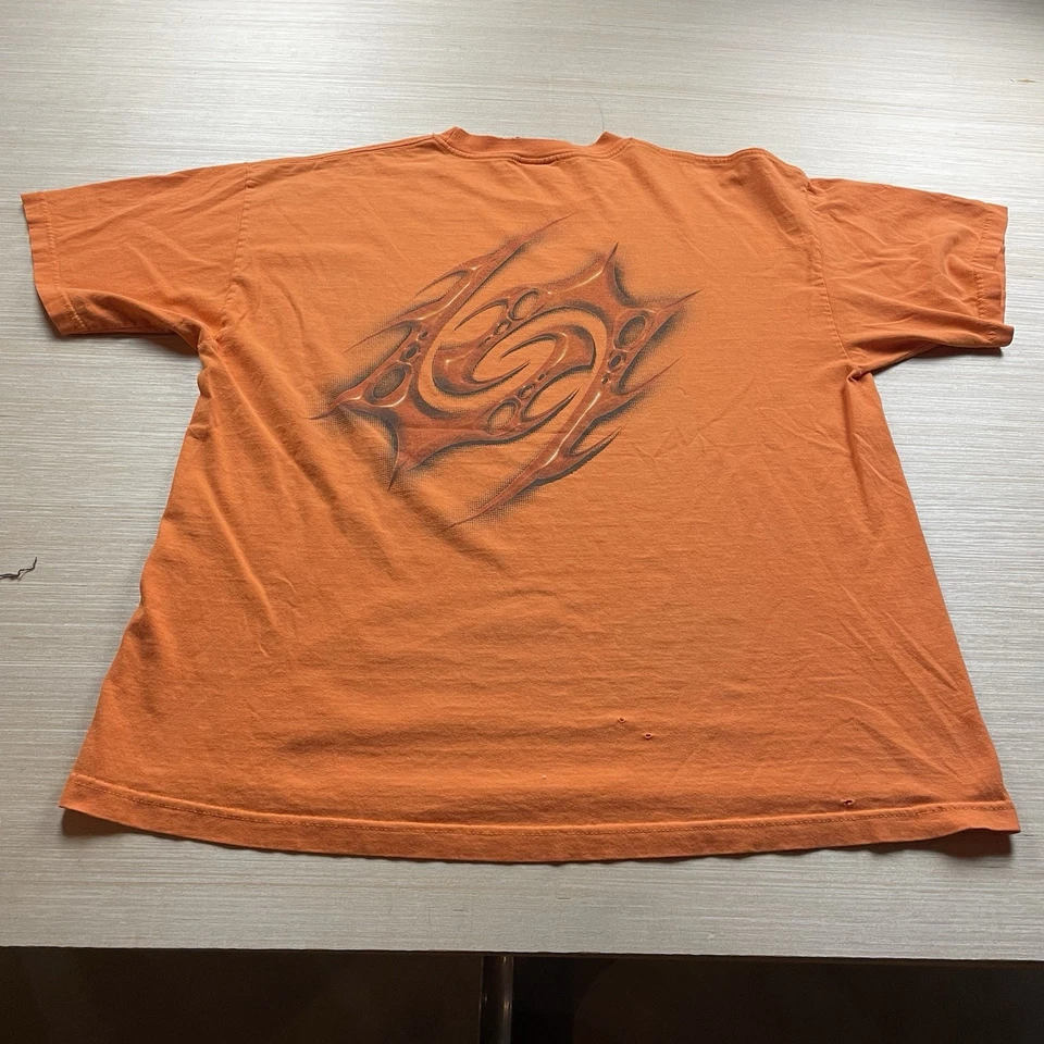 Vintage 90s Nike Air Y2K Flames Bakin T Shirt XXL Limited Edition ACG - Image 3 of 4