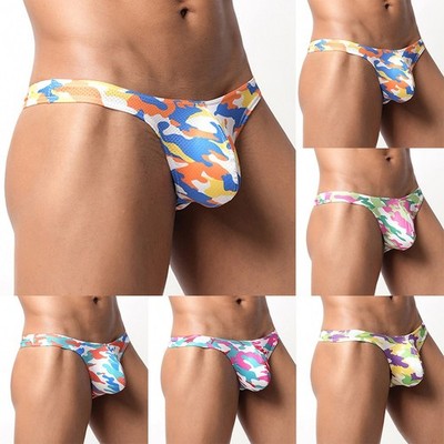 Herren G-String U Convex Pouch Bulge Pouch Print Muster Stretch Gummizug