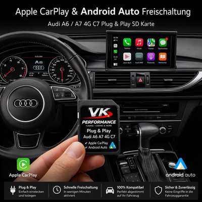 AUDI A6, A7, 4G, C7 MIB2, MHI2 APPLE CARPLAY, ANDROID AUTO FREISCHALTUNG