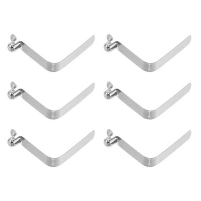 6 Pcs Tent Pole Push Button Spring Clips for Paddle Fast Snap Fishing
