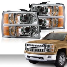 LED DRL Headlight Assembly Chevy Silverado 1500 2500 3500 2007-2014 GM2502280