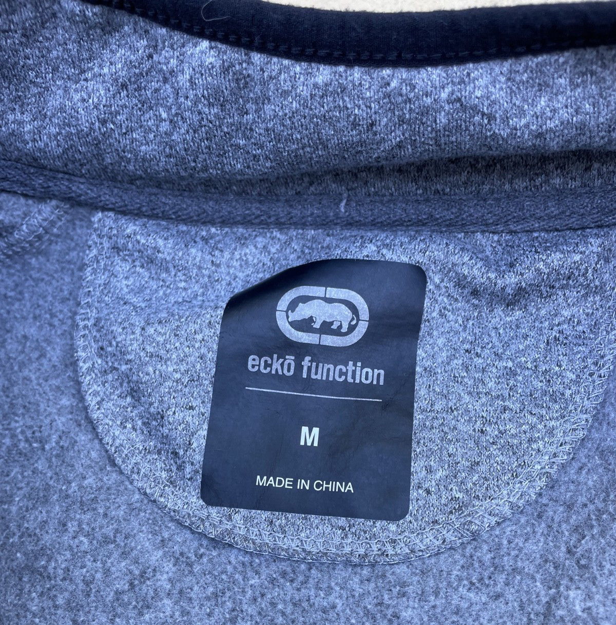 Mens Medium Ecko Function Fleece Polyester 1/2 zi… - image 3