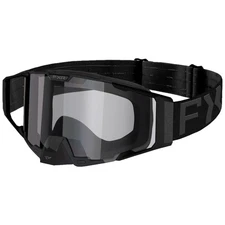 FXR Combat Cold Stop Clear Snow Goggle Anti Fog Scratch Dual Pane Lens Black Ops