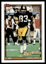 1991 Topps Louis Lipps Pittsburgh Steelers #307