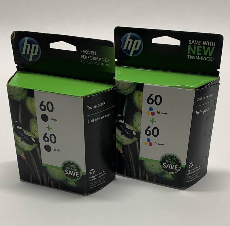 HP 60 Genuine Inkjet Ink Cartridges Twin Pack Black & Tri-Color CZ071FN