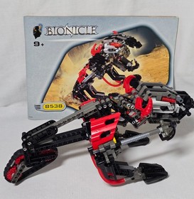LEGO Bionicle Muaka & Kane-Ra 8538 Complete, Box, Manuals, 2 New Bags, PLS READ