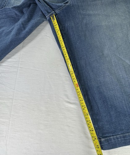 NWT Lane Bryant Wide Leg Capri Jeans Womens Size 20 Blue Denim Pockets - Picture 4 of 8