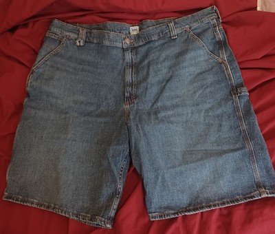 Lee Dungarees Loose Fit Carpenter Blue Denim Shorts Men's Size 48 Vintage
