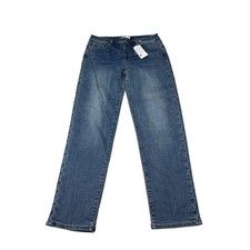 NWT LL Bean Signature Flannel Lined Boyfriend Jeans Vintage Womens 10 W32 L30