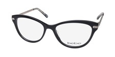 NEW BEBE BB4181 GLASSES 52-16-135 FULL-RIM 001 PLASTIC CAT EYE WOMENS BLACK