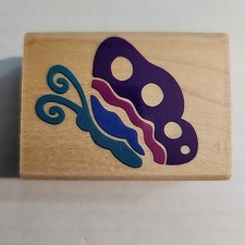 Flying Butterfly Rubber Stampede Rubber Stamp A2201D