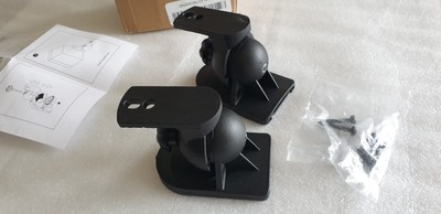 Culus Listed E363604 Wall Mount Speaker Brackets SB-28 Black Surround Speakers