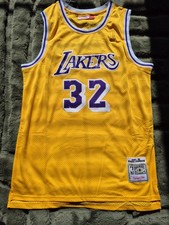 Maglia basket NBA stile vintage Magic Johnson #32 Lakers Throwback XXLarge