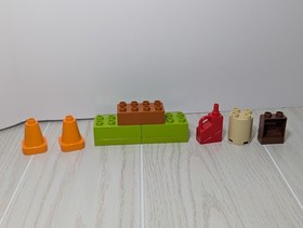 LEGO Duplo Mater's Shed replacement parts pepper awning sign gas can cones