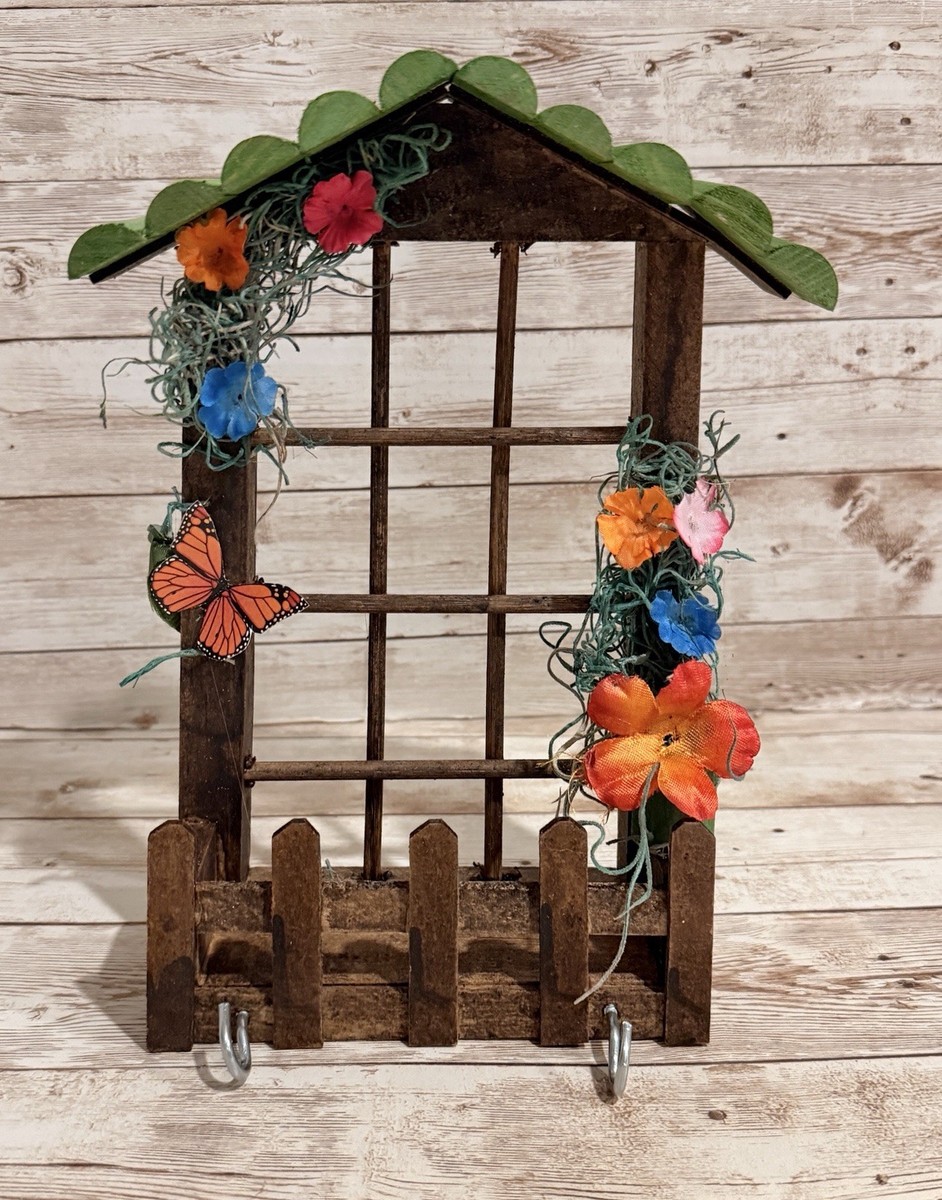 key*s collection★木馬★オブジェ★花台 Mexican Wooden House Key Holder Wall Rack Porta Llaves Mexicano