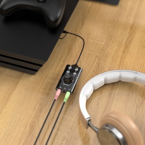 USB Audio Adapter Compatible with PC Laptops and Headsets for Convenience - Photo 2/12