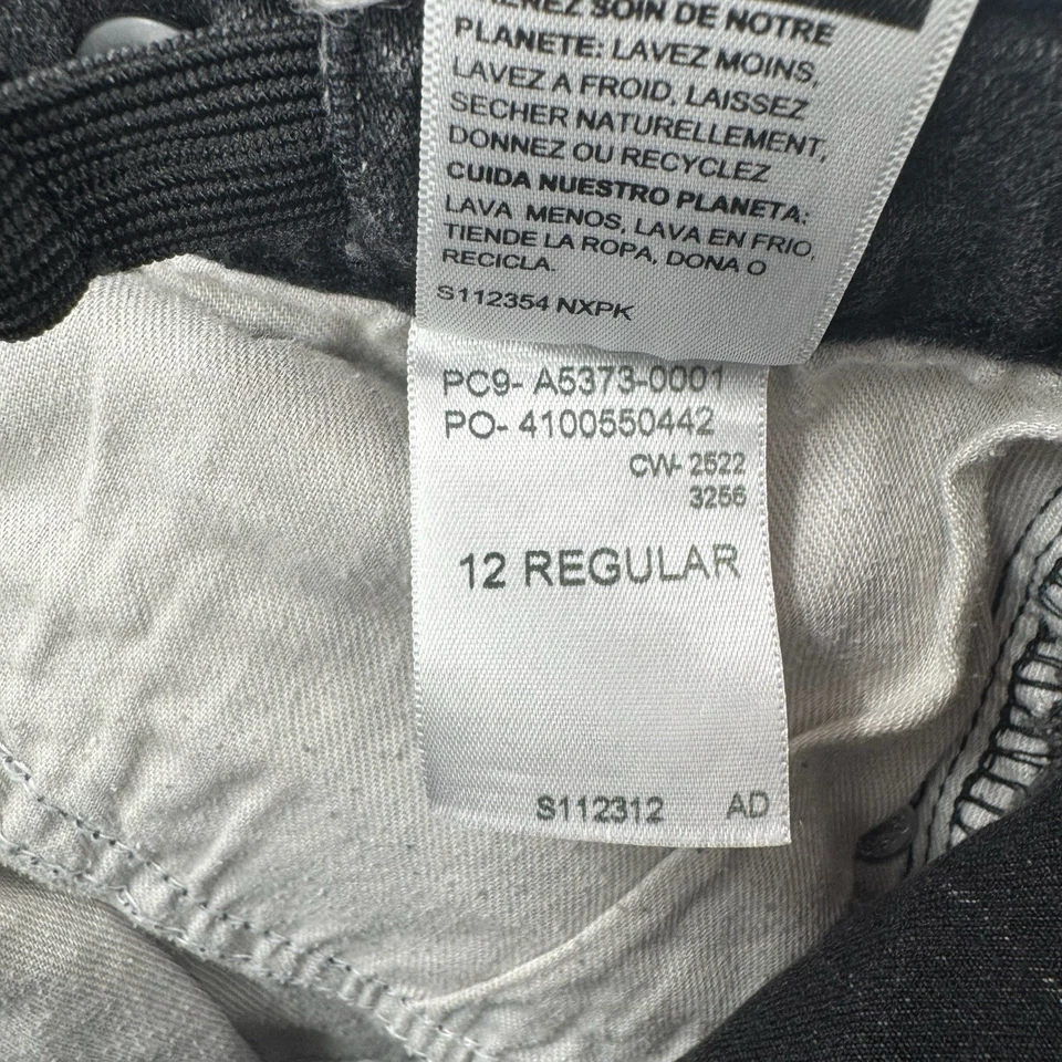 Pantalones Cortos Levi’s Signature Niños 12 Regular Sueltos Calce Patín Negro Denim Y2K Foto 4 de 4