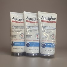 Aquaphor Advanced Therapy Healing Ointment No Touch,Pack Of 3, 3 oz Each Sealed