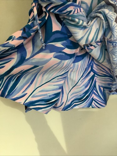 Pagliaccetto senza maniche Lilly Pulitzer 00 Donna onda di calore blu rosa tropicale - Foto 7 di 9
