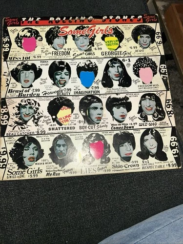 Vintage 1978 Rolling Stones Some Girls Vinyl LP Record Album COC 39108 VG/G+/VG