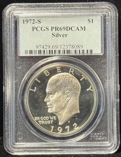 Silver Proof PCGS Certified PR 69 Graded US Dollar Coins for sale