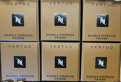Nespresso Vertuo Double Espresso Chiaro Coffee Pods 2.7oz 60 Capsules