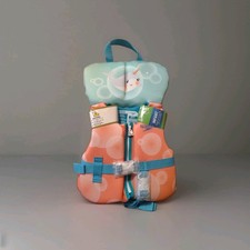 Speedo Infant Life Vest Blue/Coral Up to 30 lbs USCG Approved