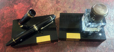 Montblanc Meisterstück 149 Fountain Pen with Stand and Ink Well