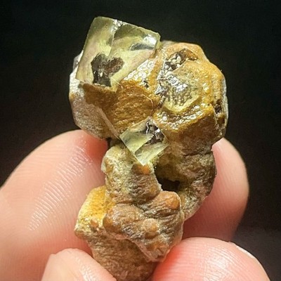 Extremely Top Phantom Cubic Fluorite  ore symbiotic crystals Specimen L6801