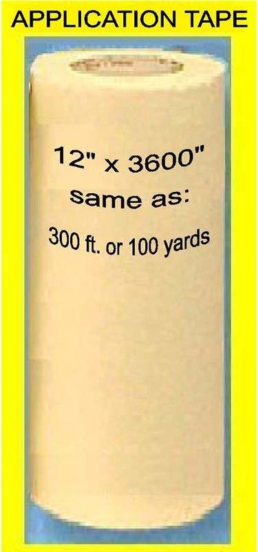 12" APPLICATION TRANSFER Paper TAPE 300' roll for Vinyl Cutter PLOTTER 100 yd.