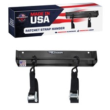 Pit Posse Made in USA Black Garage Trailer Tie-Down Hanger Organizer