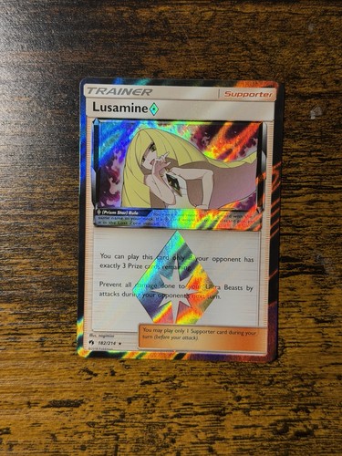 Pokemon Lusamine Prism Star 182/214 Sm-Lost Thunder Holo - LP