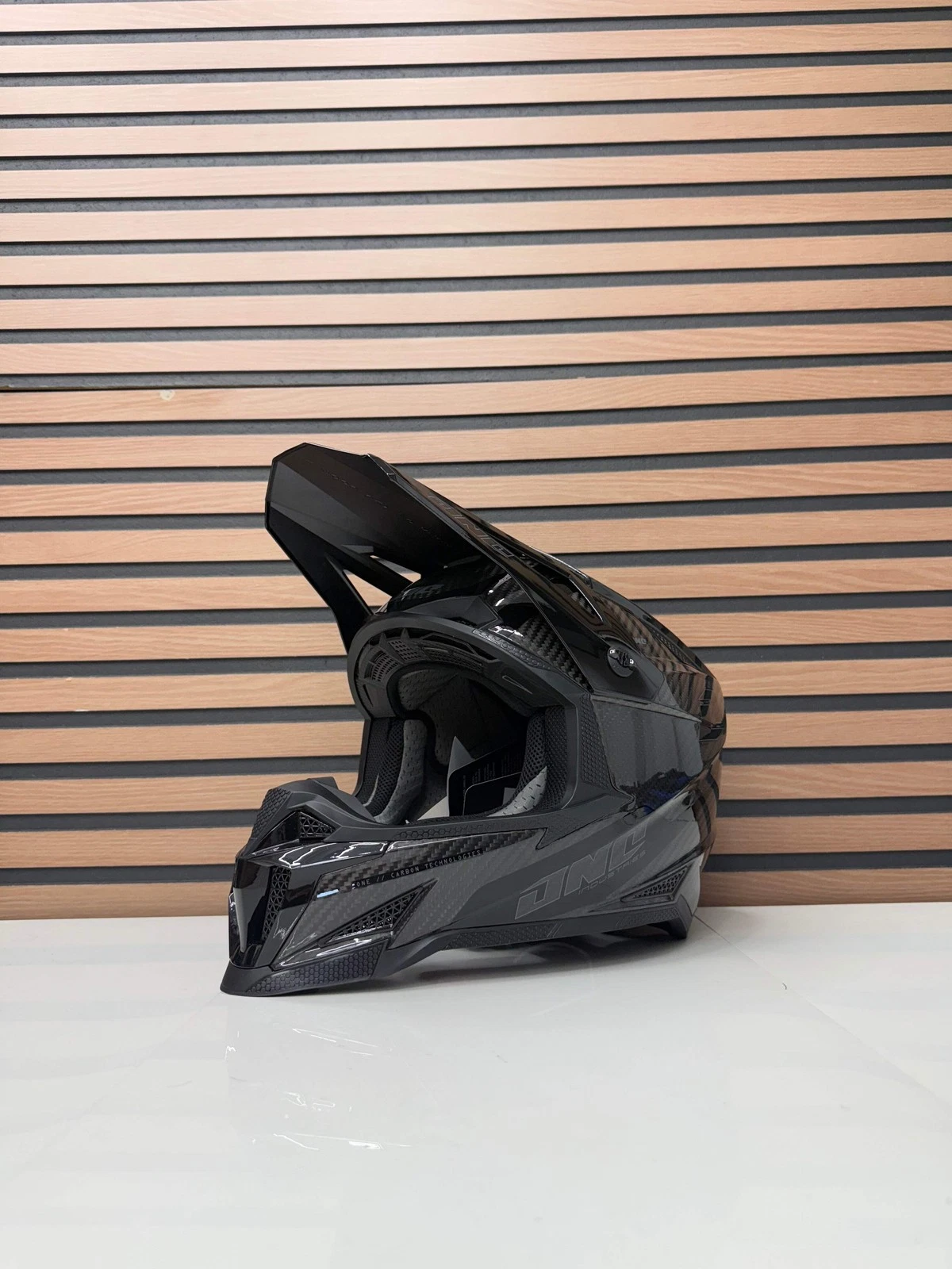 One Industries X-297 Carbon Helmet - Black / Carbon - Multiple Sizes