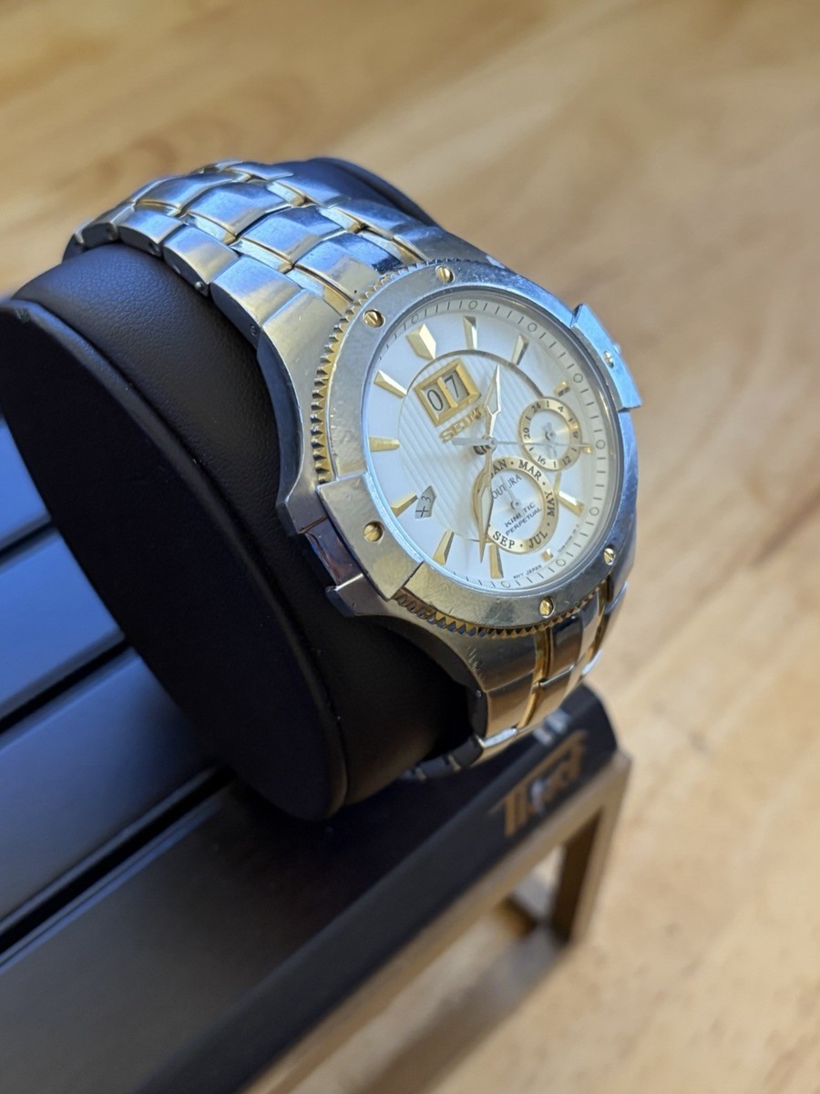 Seiko Coutura Kinetic Perpetual 7D48-0AB0 Men's Watch Serial 506993 View 4