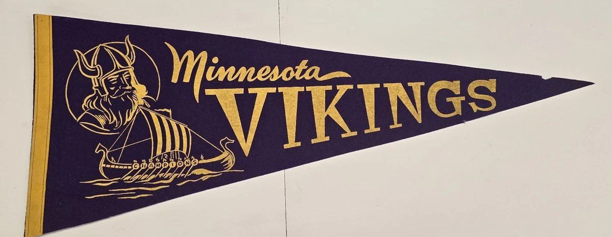 Minnesota Kicks grand fanion vintage football banderin