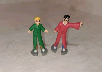 Vtg Harry & Draco Quidditch Polly Pocket Figures (2) 1.5''