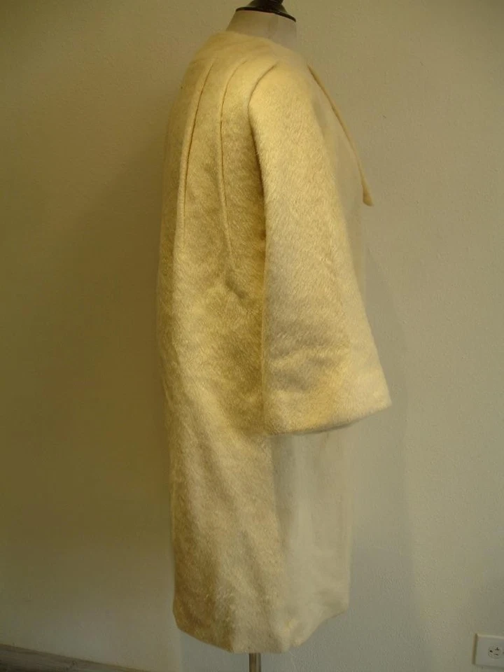 Abrigo mujer talla M L Lilli Ann Tisse a Paris San Francisco de colección años 50 mohair crema Foto 3 de 4