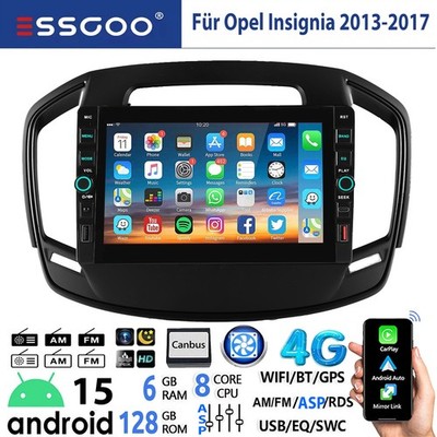8-Kern 6+128GB Für Opel Insignia 2013-2017 Android 15 Autoradio CarPlay GPS Navi