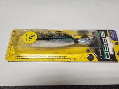 1 Spro Prime Bucktail Jig 1/2 oz. DARK SHAD - FREE SHIPPING