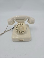 Altes W48 Bakelit Telefon Post Wählscheibe creme vintage Deko Sammler