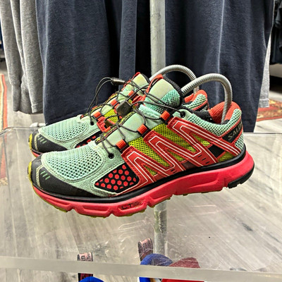 Salomon XR Mission Low Top Mesh Sneaker Green/Red Women s 7.5