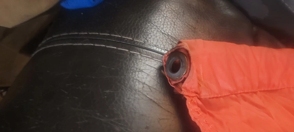 Bandera de golf vintage “Poppy Hills” en Pebble Beach campo NARANJA usada PGA rara!⛳️ Foto 3 de 4